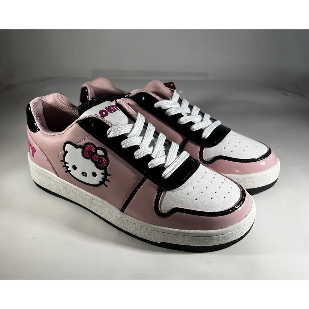 Hello Kitty Pink & White Women's Low-Top Sneakers